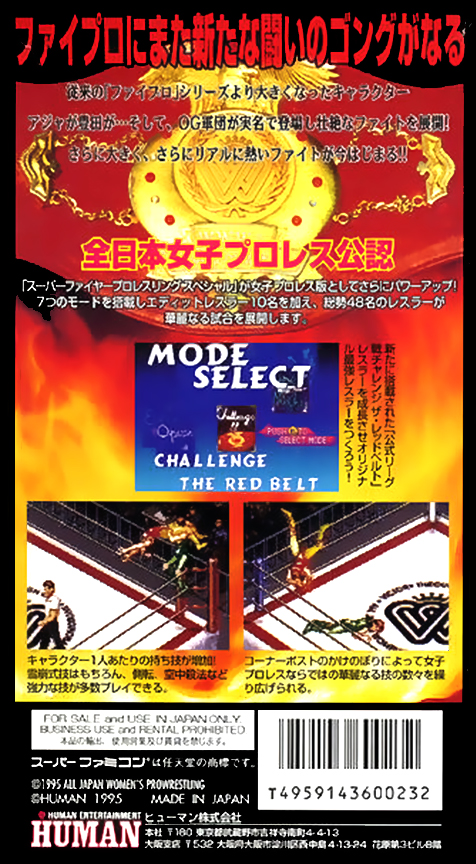 Super Fire Pro Wrestling : Queen's Special — Box back